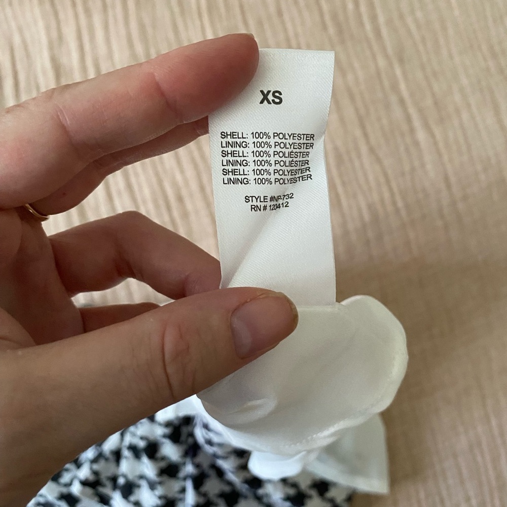 NIA || B&W Houndstooth Skirt - Picture 5 of 5